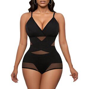 Plus Size Shapewear Bodysuit for Women Breathable Tummy Control All-Day
